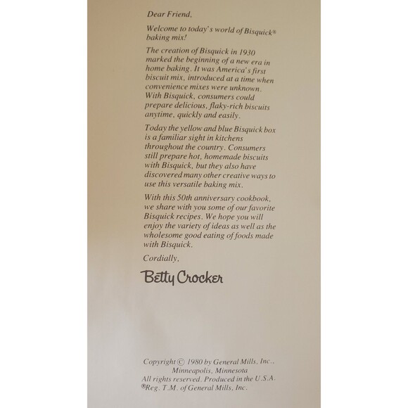 Betty Crocker's 50th ANNIVERSARY Creative Recipes Bisquick Cookbook 2pc Lot 1980 - Picture 5 of 14